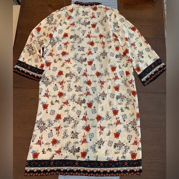 Chelsea & Violet Kimono Duster Asian Floral Boho Chic Lightweight Size Large - Picture 3 of 9